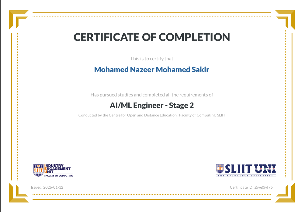 AI/ML Certification 2