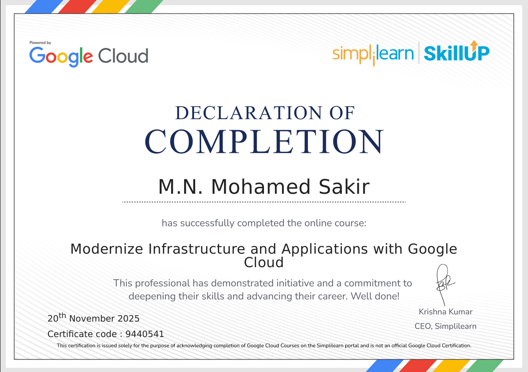 Google Cloud Certification
